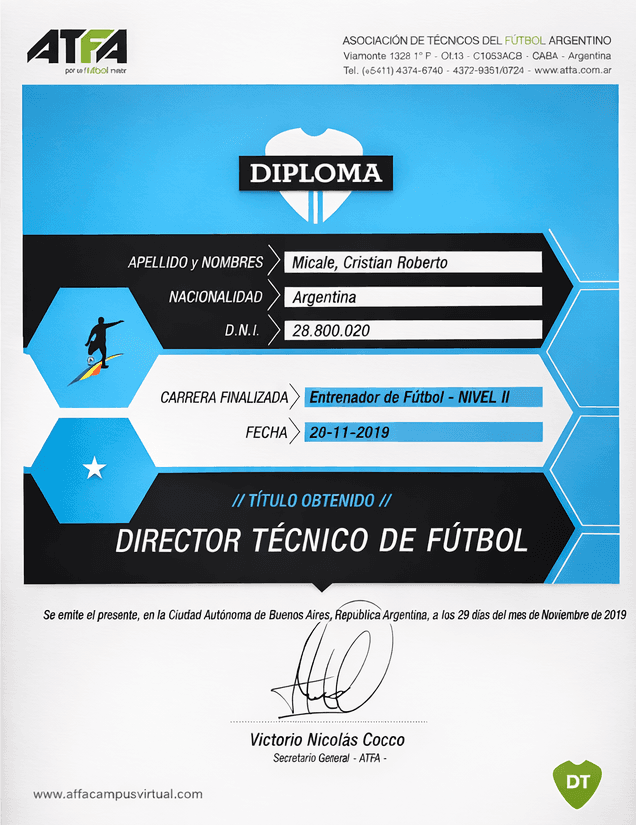 Director Tecnico de Futbol logo 2